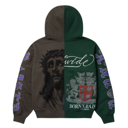 Born x Raised Mashup Zip-Up Hoodie Multi