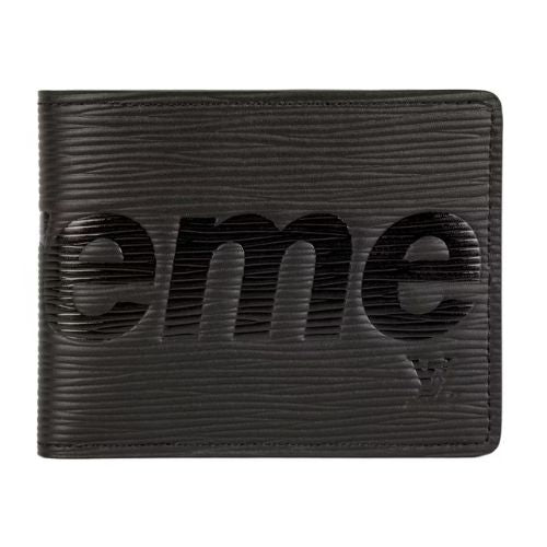 Louis Vuitton x Supreme Slender Wallet Epi Black
