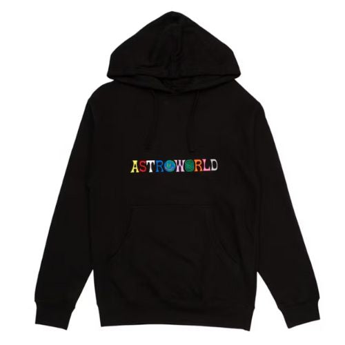 Travis Scott Astroworld Logo Hoodie Black