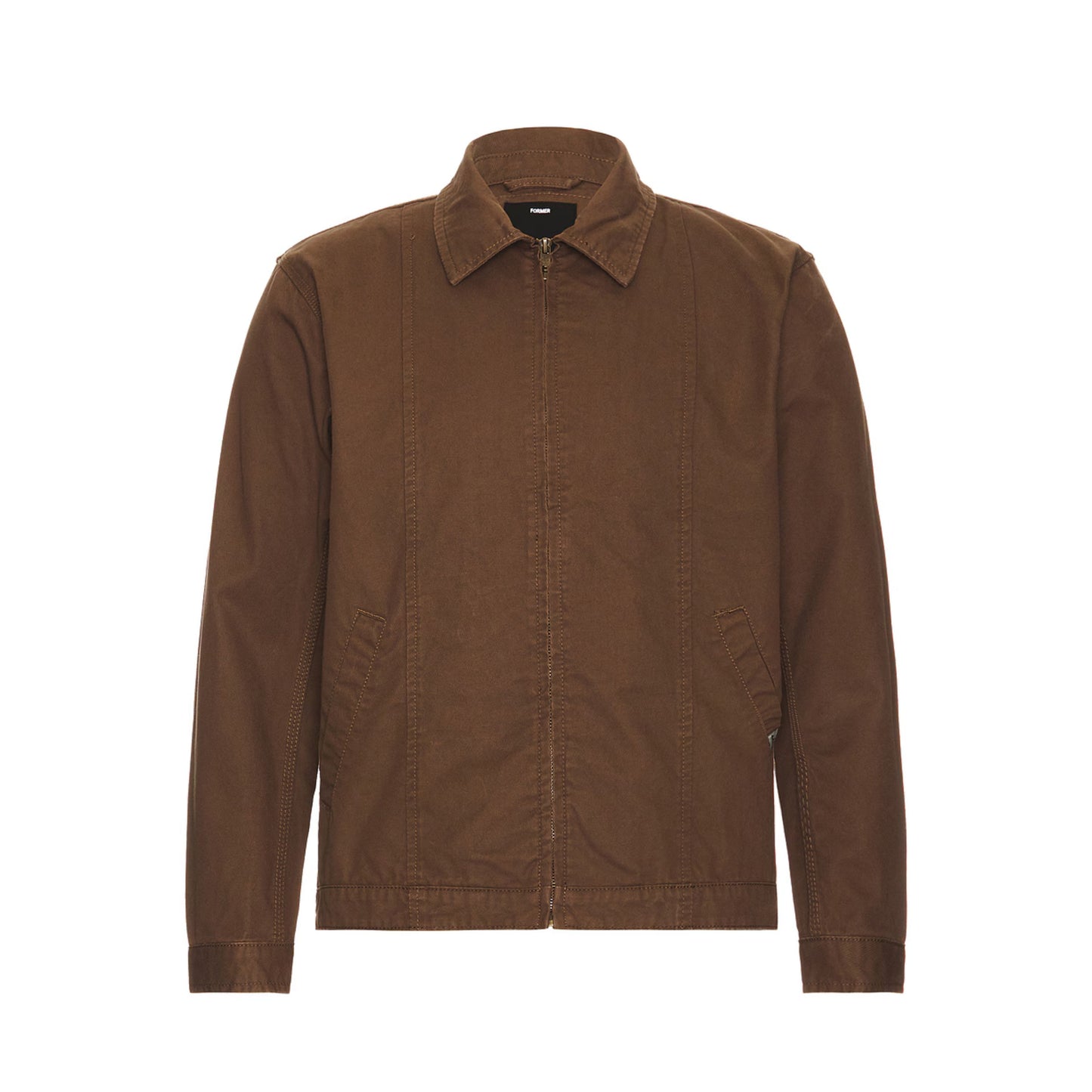 Former Distend Panel Jacket Brown