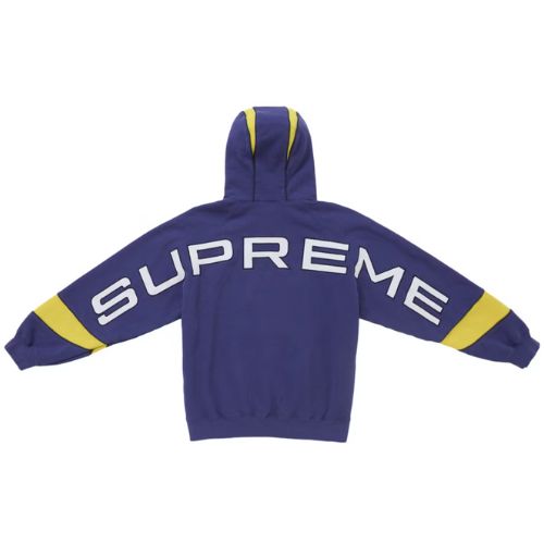 Supreme Paneled Hoodie Navy