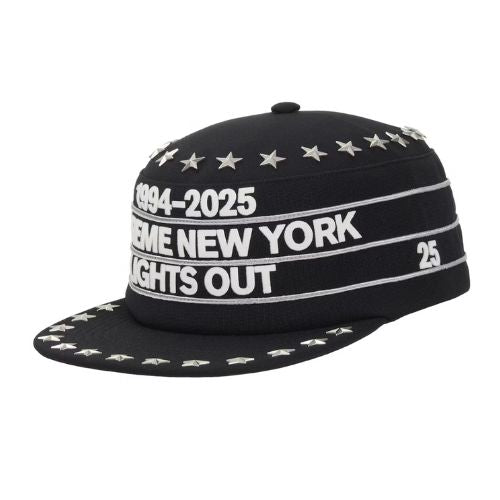 Supreme Stars Studded Pillbox Hat Black