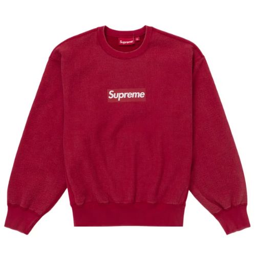 Supreme Washed Box Logo Crewneck Red