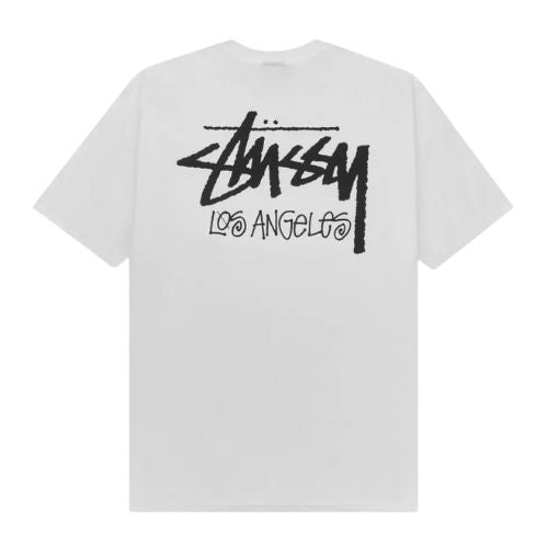 Stüssy Stock Los Angeles Tee White