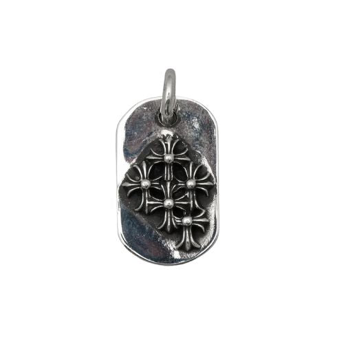 Chrome Hearts Raised Cementary Pendant and Chain