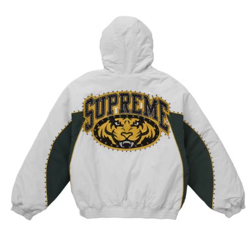 Supreme Studded Stadium Jacket White