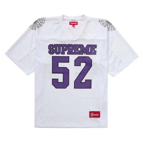シャツ Supreme Spiderweb Football Jersey white Supreme Spiderweb Football Jersey White – Bandeja de Plata