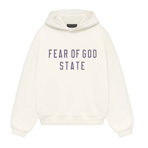 Fear of God Essentials Beige Hoodie