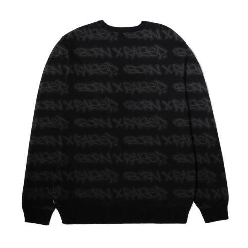 Born x Raised All Over Tag Knit Sweater