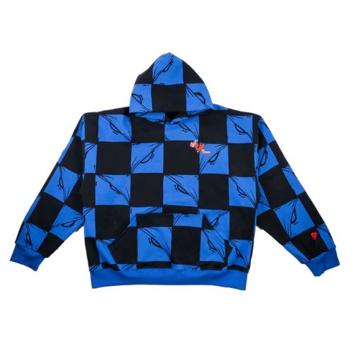 Anti Promo Matty Boy Blue & Black Checker Hoodie