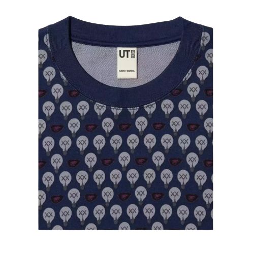Kaws x Uniqlo Light Bulb Crewneck Navy