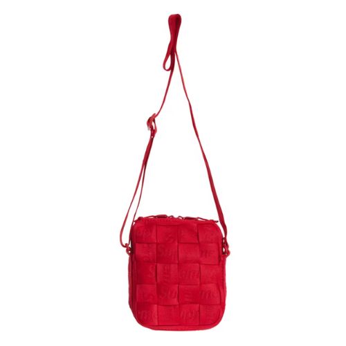 Supreme Woven Shoulder Bag Red