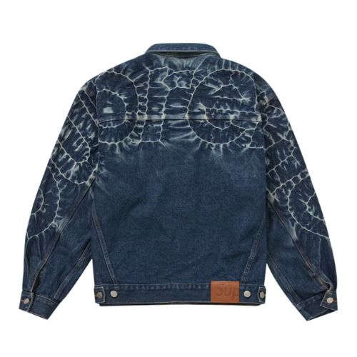 Supreme Shibori Rigid Indigo Denim Jacket