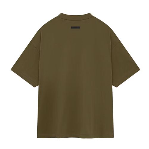 Fear of God Essentials Jersey Crew Neck T-Shirt Olive Green