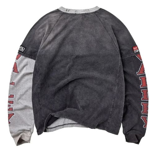 Vale Forever Varsity L/S Grey