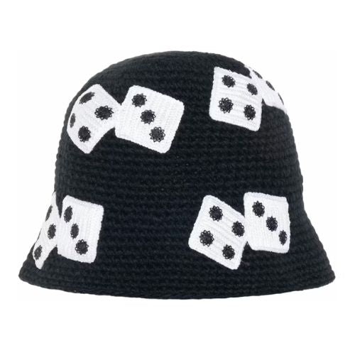 Stüssy Dice Knit Bucket Hat Black