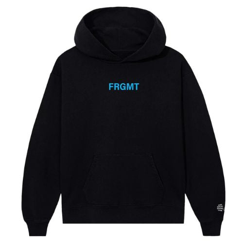 Anti Social Social Club X Fragment Design Logo Hoodie Black-Blue