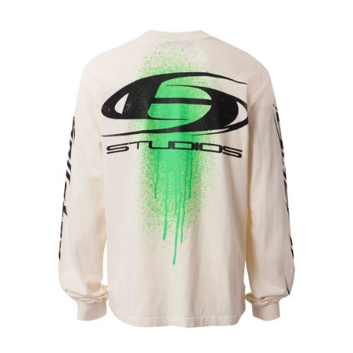 Hellstar Spray Paint Studios Long Sleeve Green