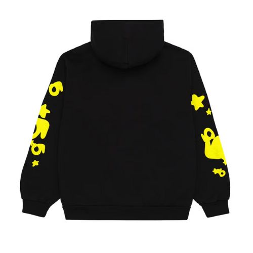 Sp5der Beluga Onyx/Yellow Hoodie