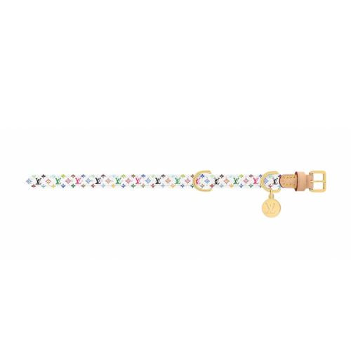 Louis Vuitton x Takashi Murakami Monogram Multicolor Dog Collar