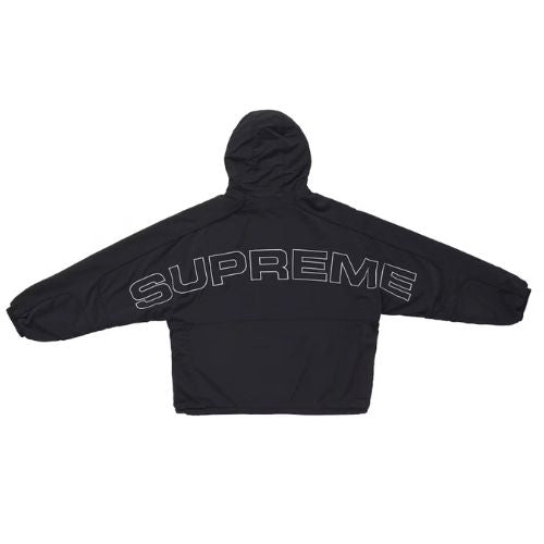 Supreme Faux Fur Reversible Hooded Track Jacket Black