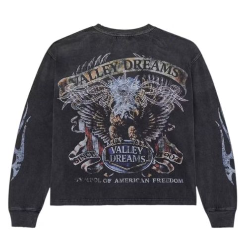 Vale Forever Valley Bling Long-Sleeve Tee Black