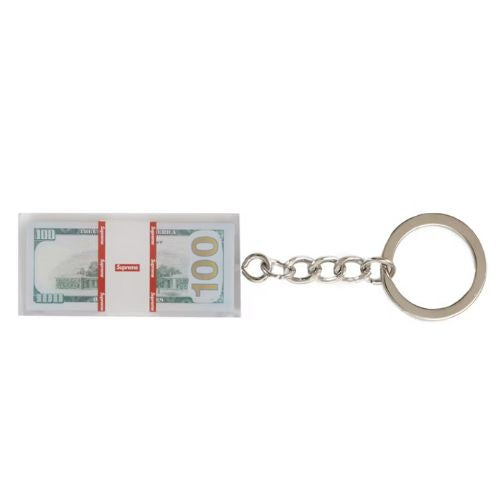 Supreme Cash Paperweight Keychain Clear