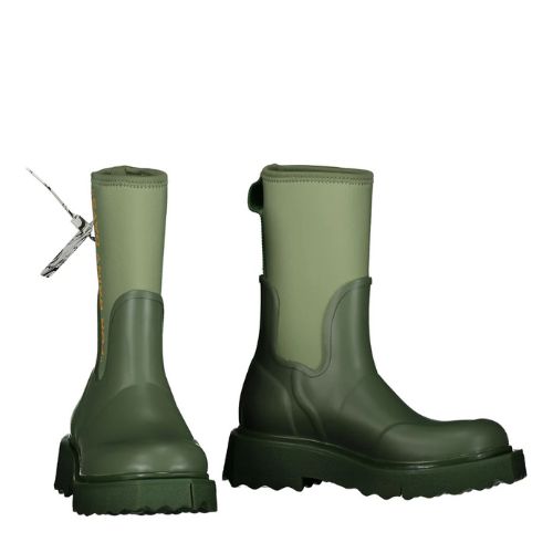 Off-White New Rubber Neoprene Boot Military Green