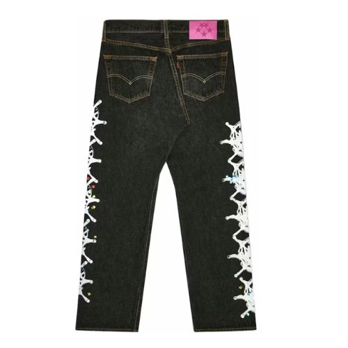 Sp5der Web Stone Denim Jean Black