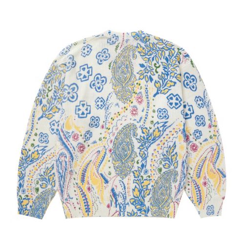 Supreme Printed Paisley Sweater White