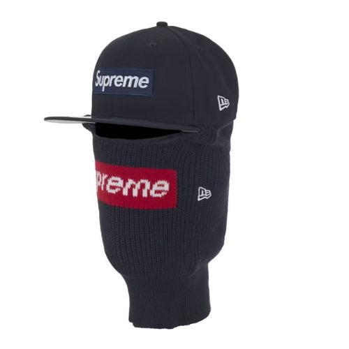 Supreme Box Logo New Era Balaclava Navy