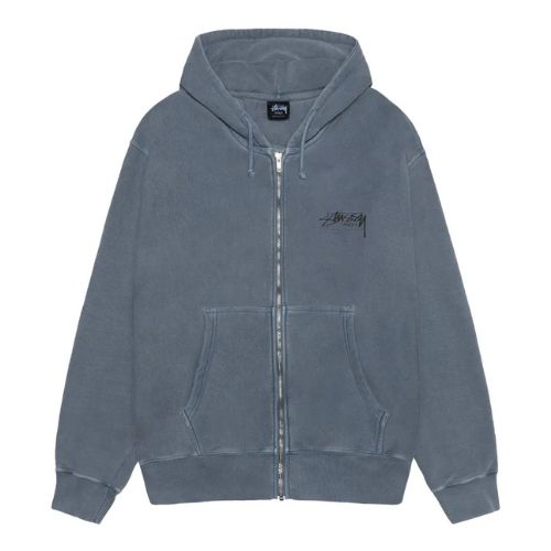 Stüssy Modern Age Pig Dyed Zip Up Navy