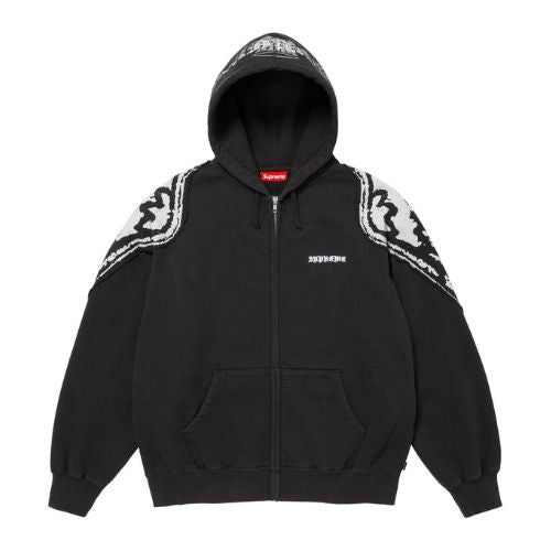Supreme Wings Zip Up Hooded Sweatshirt (FW25) Black