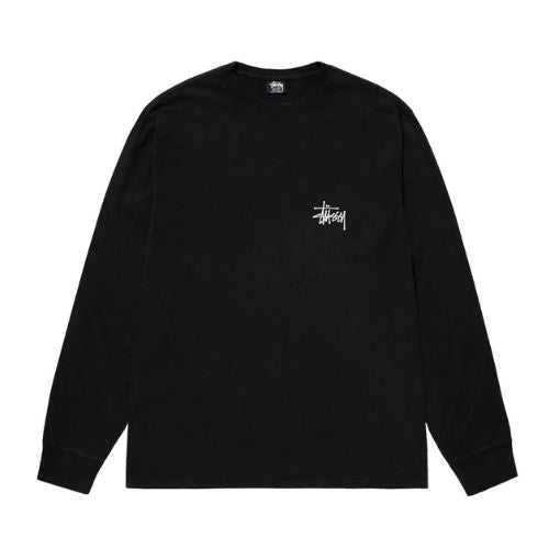 Stüssy Basic Stüssy Pig Dyed Ls Tee Black