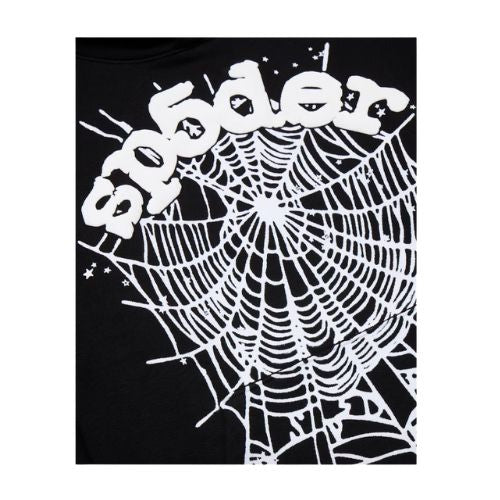 Sp5der OG Web Hoodie in Black