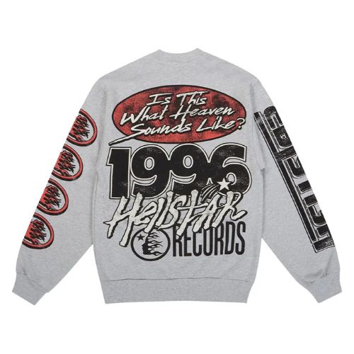Hellstar Records Crewneck Heather Grey