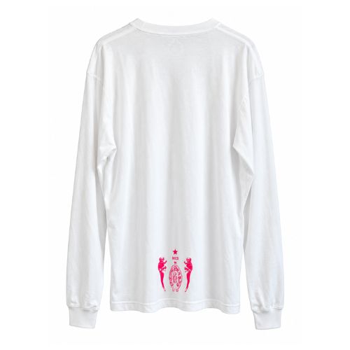 Chrome Hearts Foti Skull L/S White and Pink