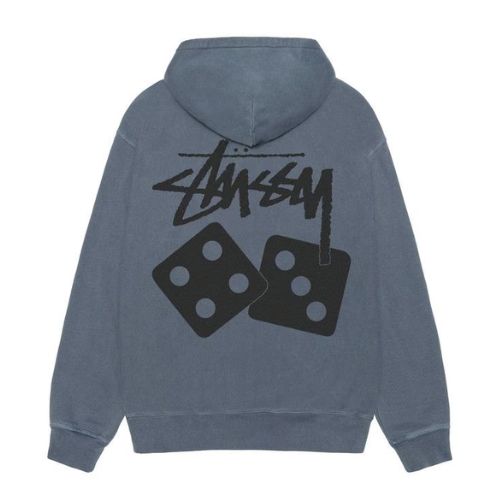 Stüssy Dice Pigment Dyed Hoodie Navy