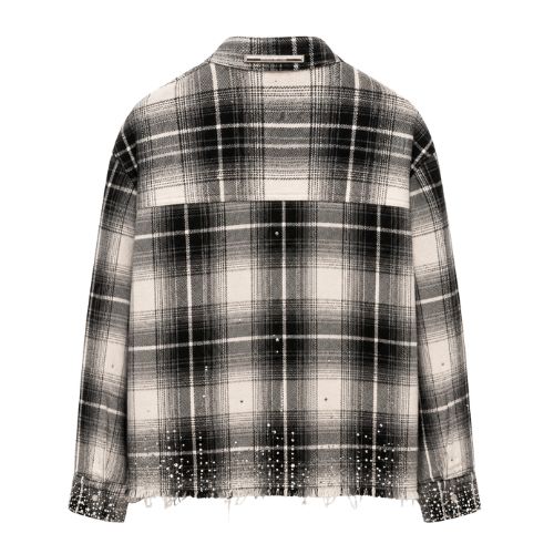 bandeja de plata camisa de motociclista gris