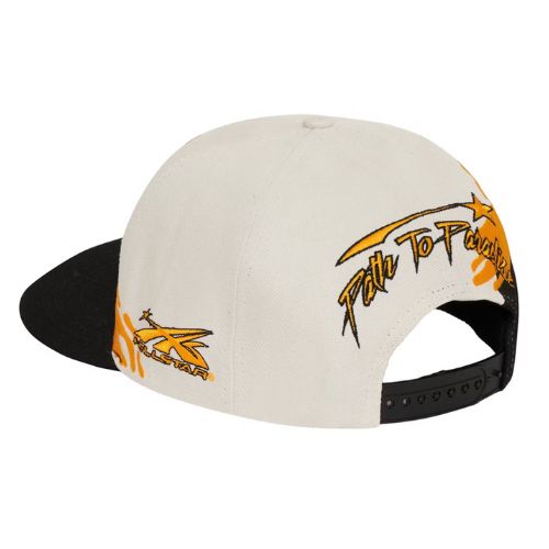 Hellstar Paintbrush Snapback Hat Orange/Black