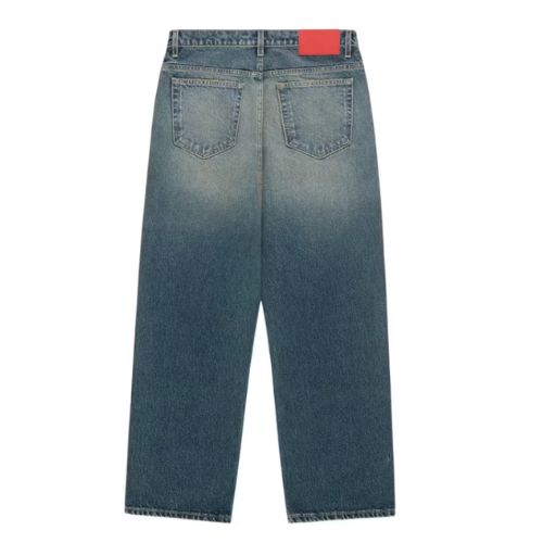 Sp5der Multi Print Studded Denim Pant Indigo