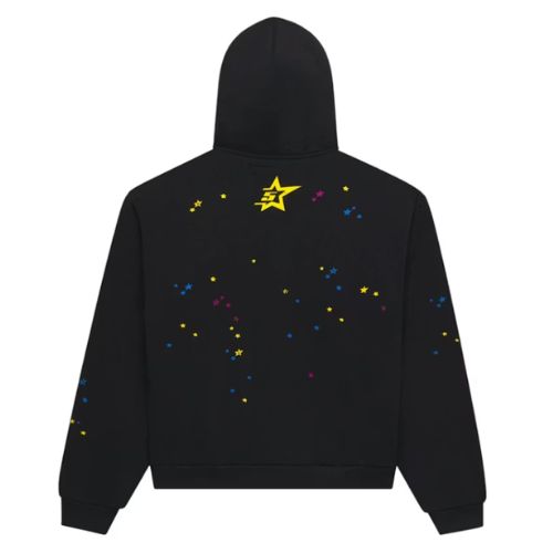 Sp5der Punk V2 Zip Up Black