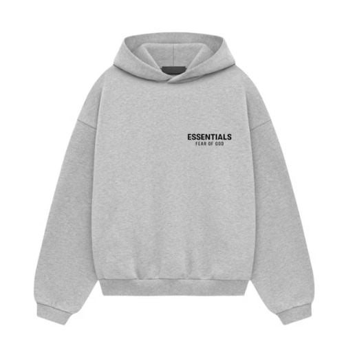 Fear of God Essentials Fleece Hoodie Light Heather Grey