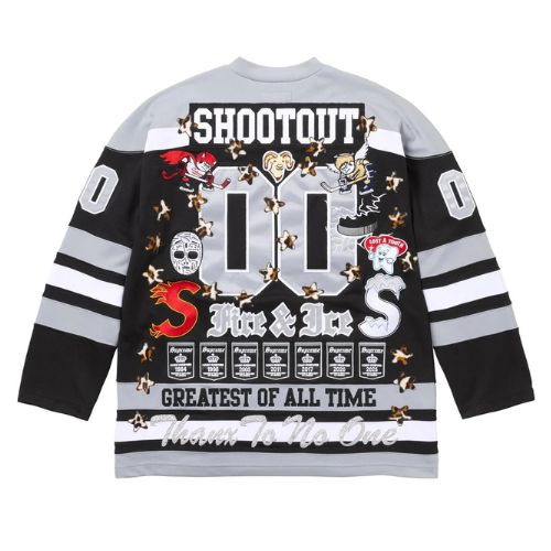 Supreme Fire & Ice Hockey Jersey Black