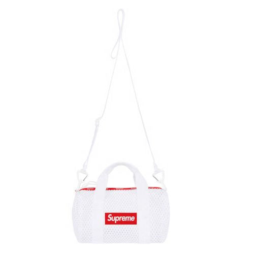 Supreme Small Mesh Duffle Bag White