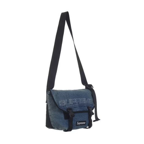Supreme Denim Messenger Bag Washed Indigo