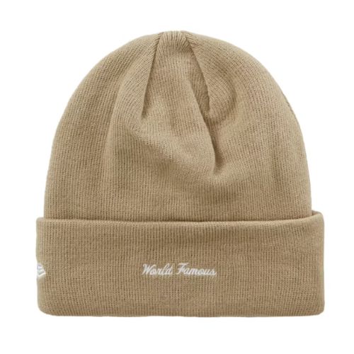 Supreme Box Logo Beanie Dark Sand