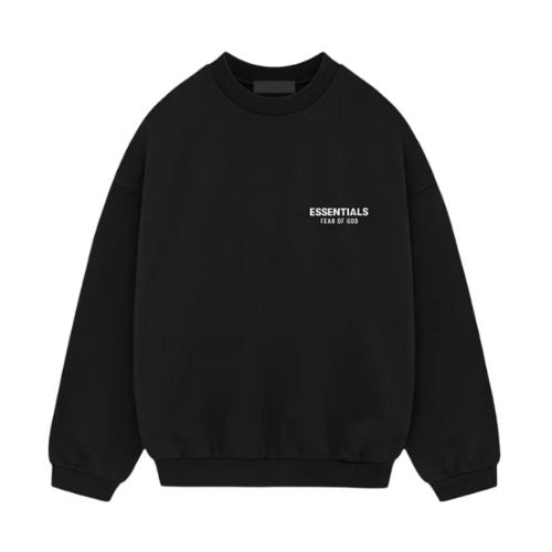 Fear of God Essentials Fleece Crew Neck (FW24) Black