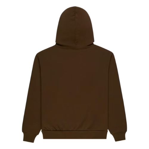 Sp5der Brown OG Web Rhinestone Hoodie Brown
