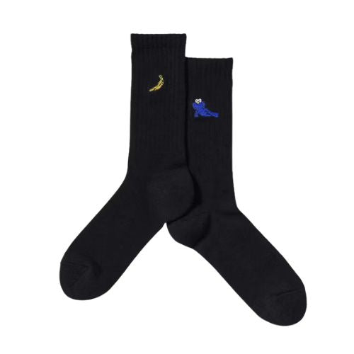 Kaws x Uniqlo Socks Black Elmo